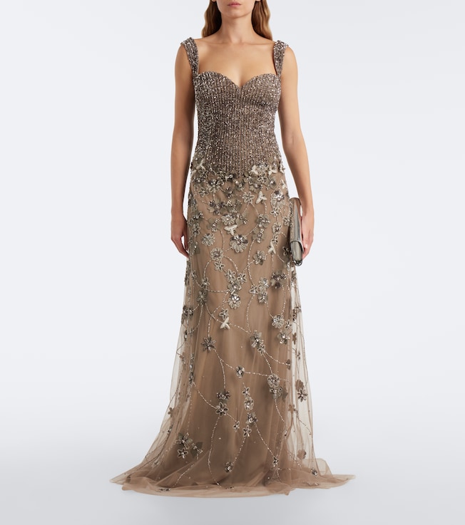 GEORGES HOBEIKA Georges Hobeika Embellished tulle gown