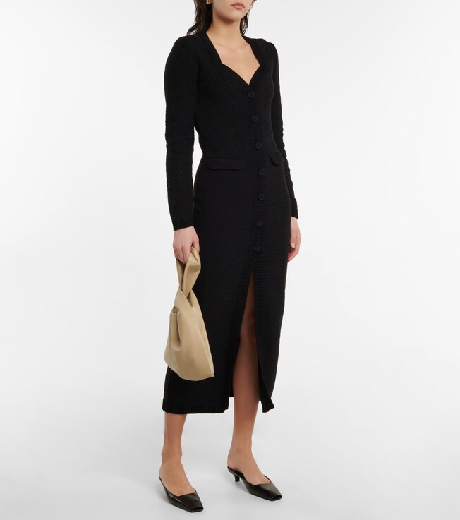 Nanushka Dana knitted cotton midi dress
