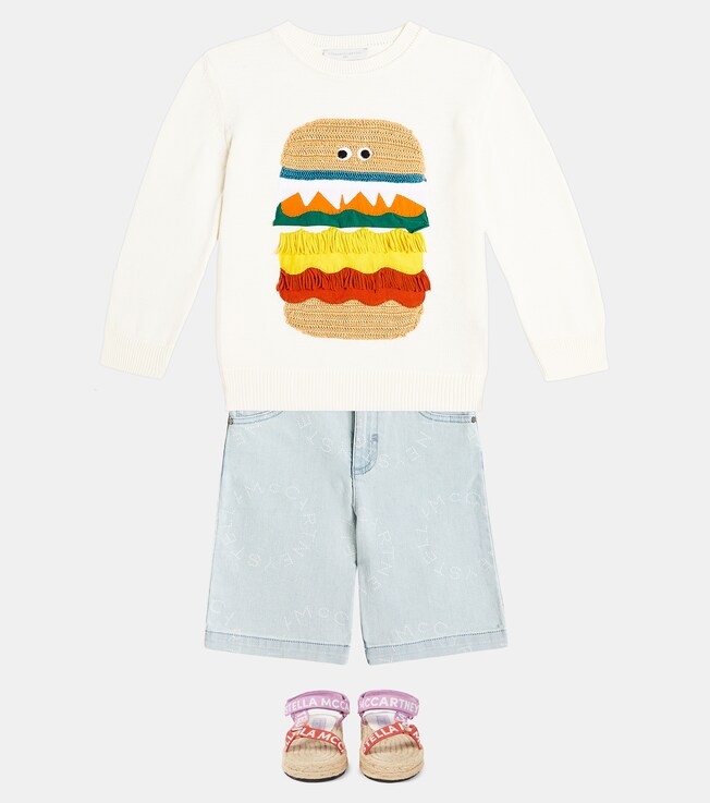 Verzierter Pullover aus Baumwolle | Stella McCartney Kids