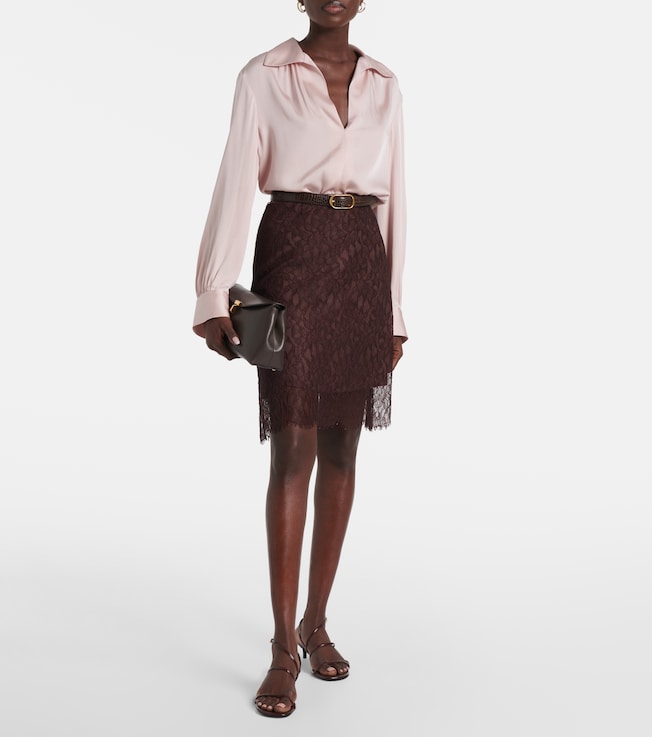 Vince Silk-blend blouse