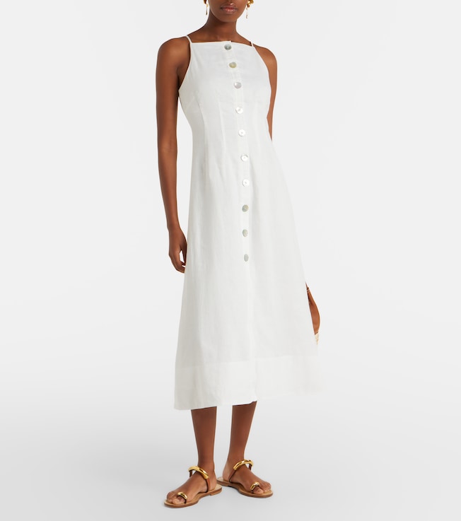 Veronica Beard Georges linen midi dress