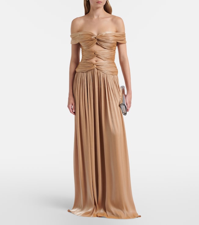 mytheresa evening dresses Gorgeous Lace Sweep Train Ivory Wedding Dress with Detachable Sleeves