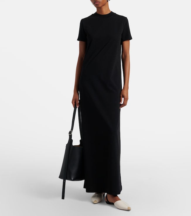 The Frankie Shop Malo cotton jersey maxi dress