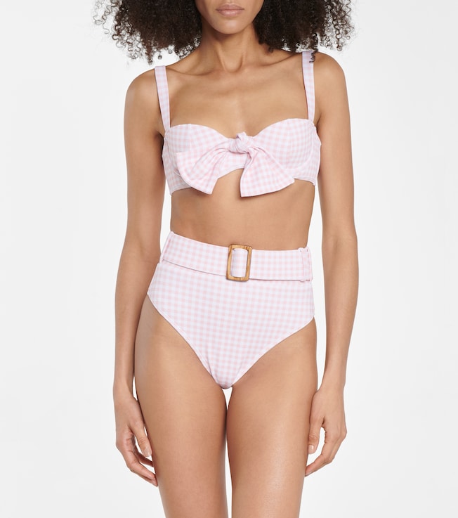 Alexandra Miro Clara gingham bikini top