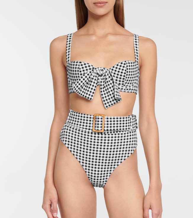 Alexandra Miro Ursula gingham bikini bottoms