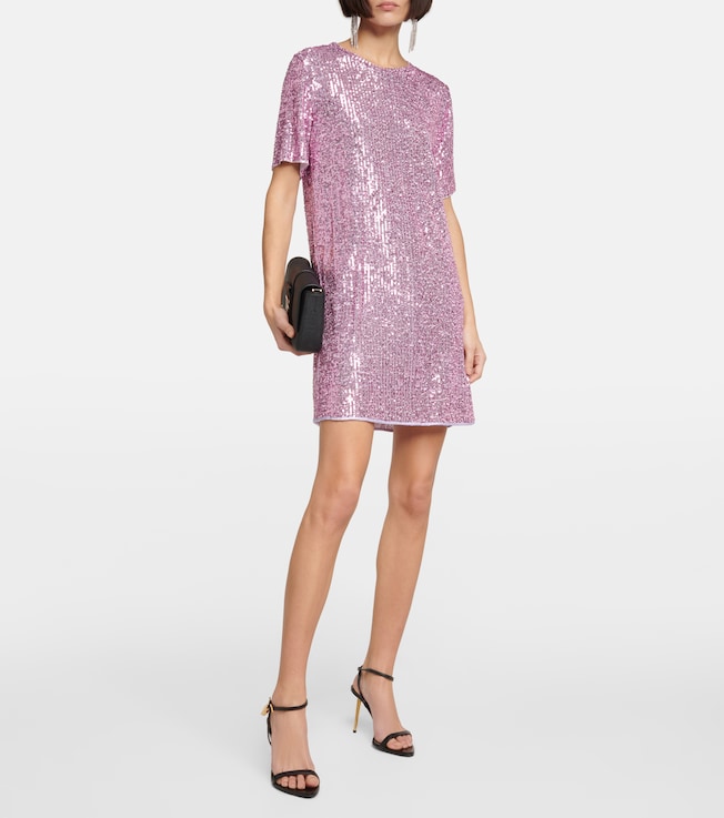 Tom Ford Sequin T-shirt minidress
