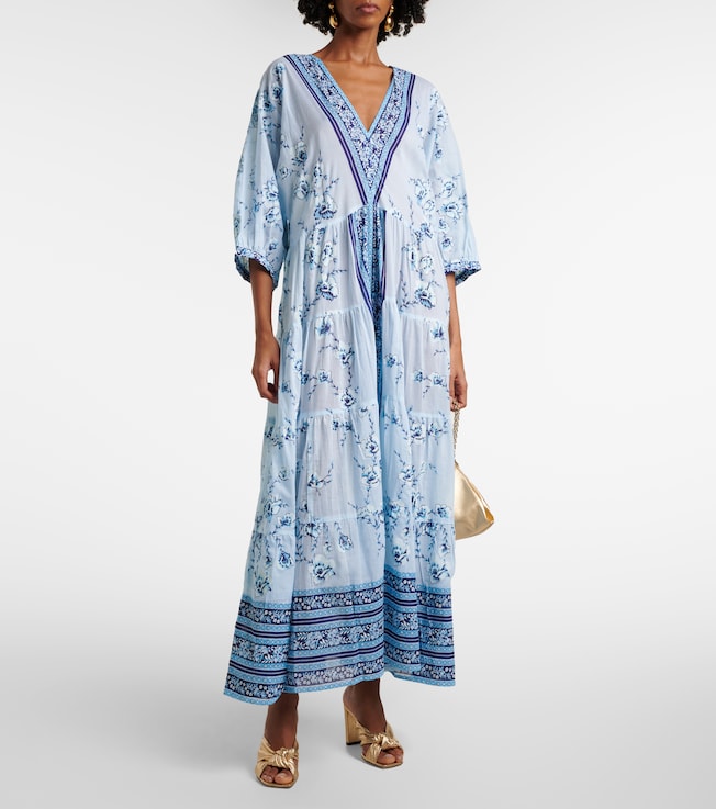 Juliet Dunn Printed cotton kaftan