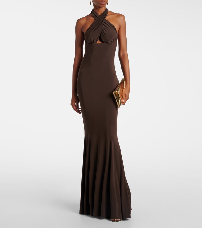 Norma Kamali Halterneck gown 