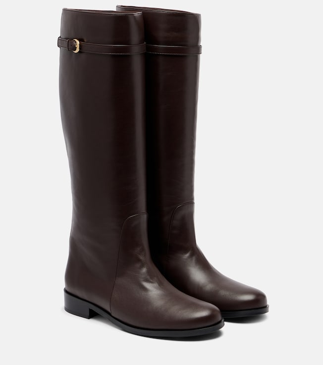 Staud Harlow leather knee-high boots