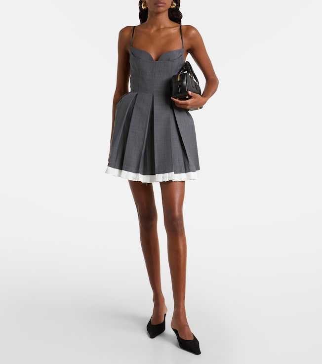 SHUSHU/TONG Pleated minidress