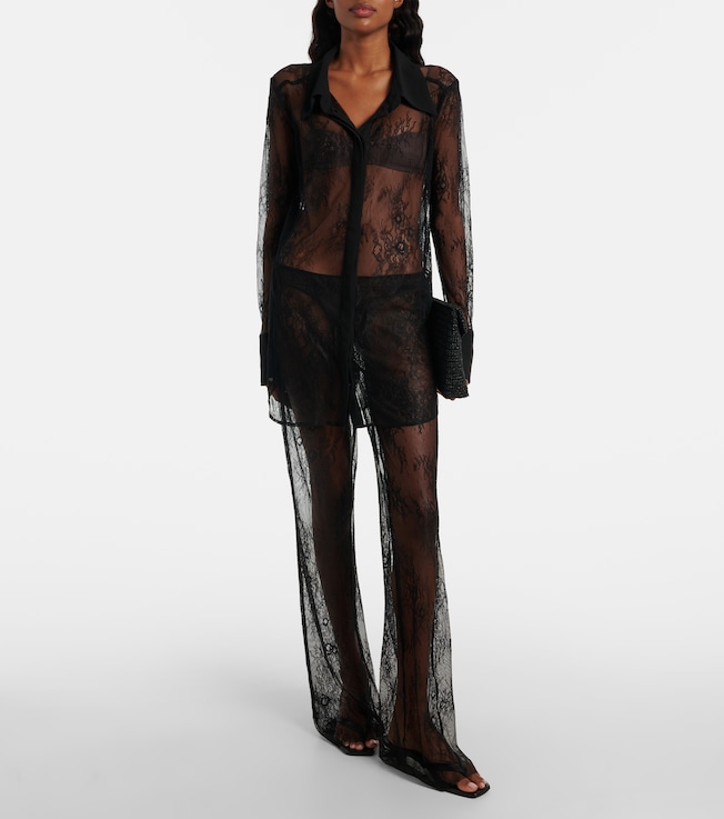 Bananhot Allen floral lace shirt