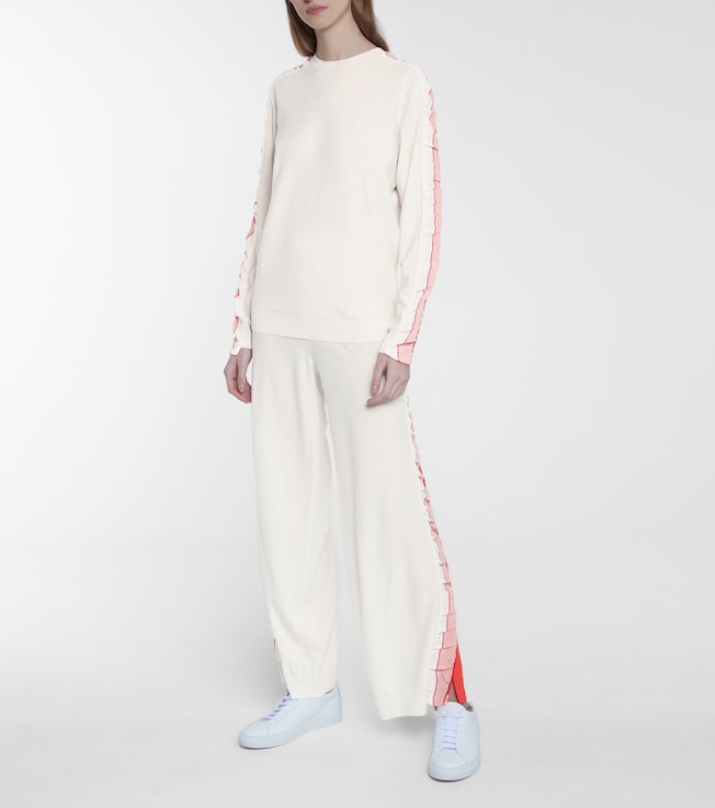 Stella McCartney Monogram virgin wool sweatpants
