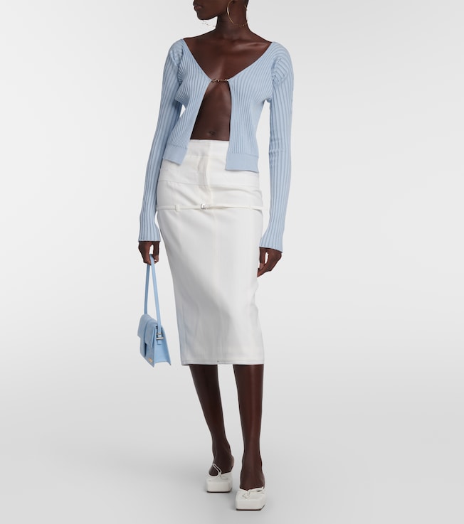 Cardigan La Maille Pralù aus Rippstrick | Jacquemus