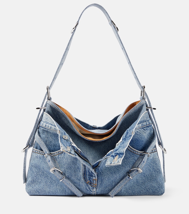 Voyou Medium denim shoulder bag | Givenchy