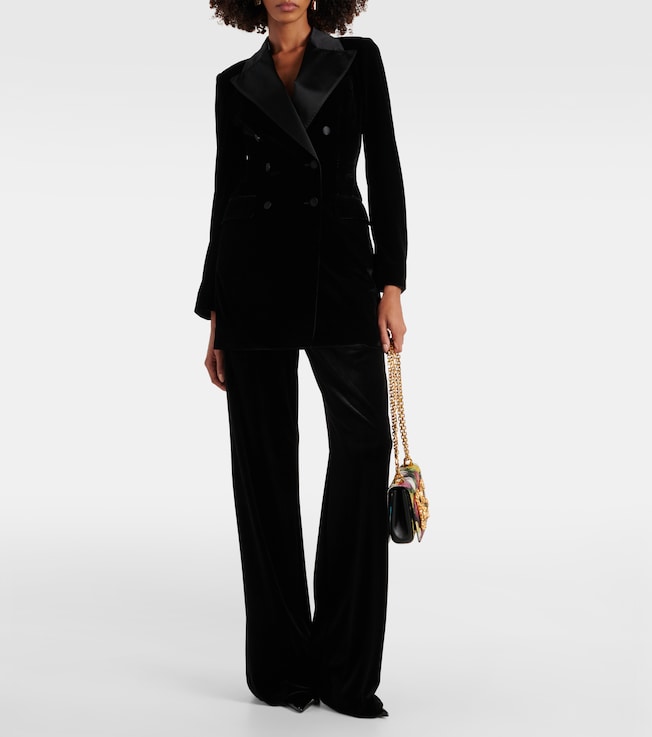 Dolce&Gabbana Double-breasted velvet blazer