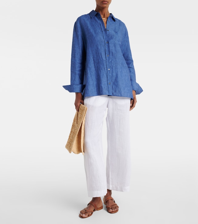 Velvet Lola linen wide-leg pants