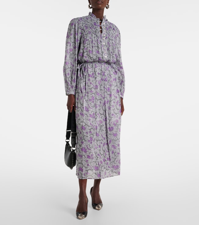 Marant Étoile Dalida printed cotton voile midi dress