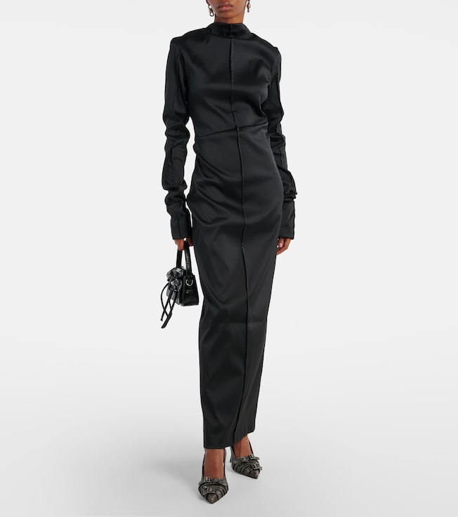 Acne Studios Draped twill gown