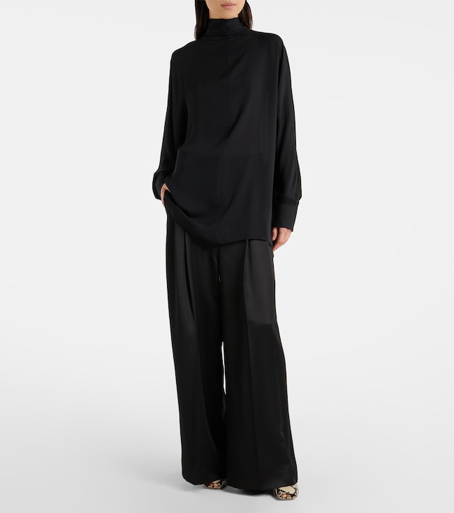 KHAITE Bex silk blouse