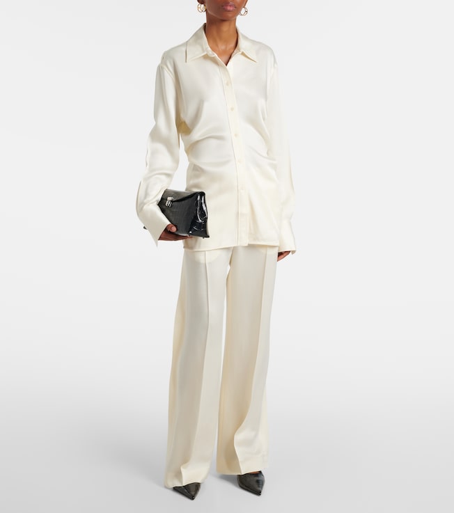 TOTEME High-rise wide-leg pants