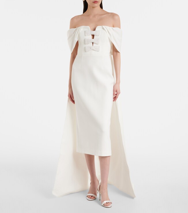 Rebecca Vallance Rory crêpe midi dress
