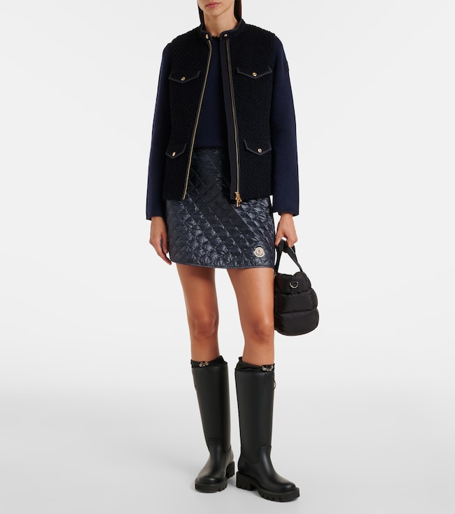 Moncler Virgin wool bouclé vest