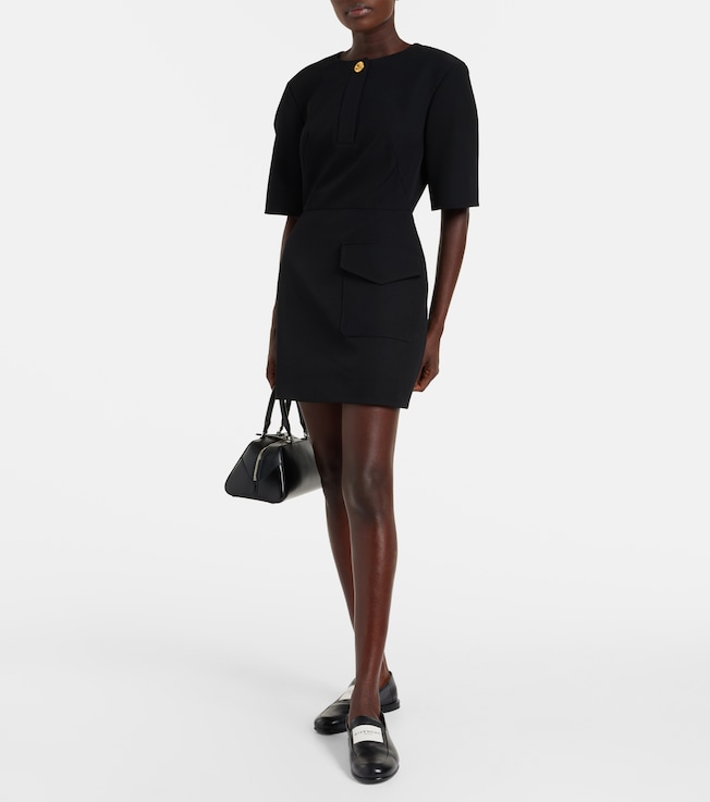 Givenchy Wool grain de poudre minidress