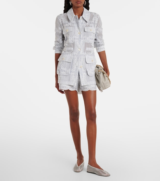 Veronica Beard Kiki eyelet jacket