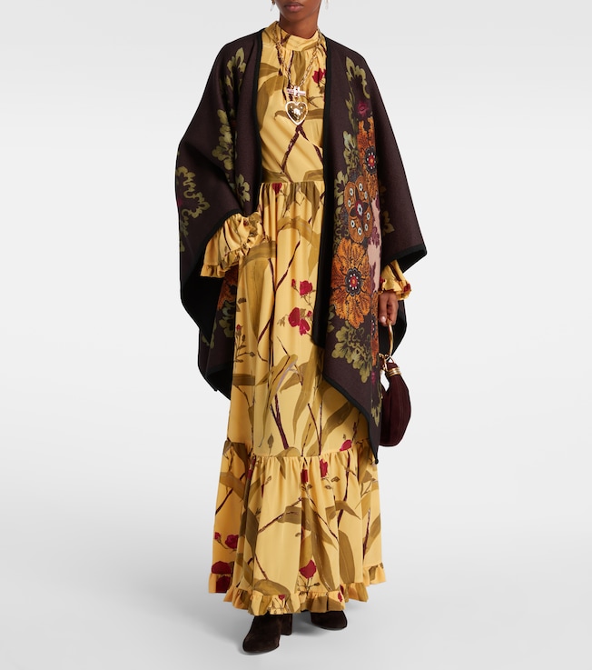 La DoubleJ Visconti silk crêpe de chine maxi dress