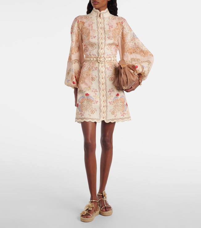 Zimmermann Daylight printed linen minidress