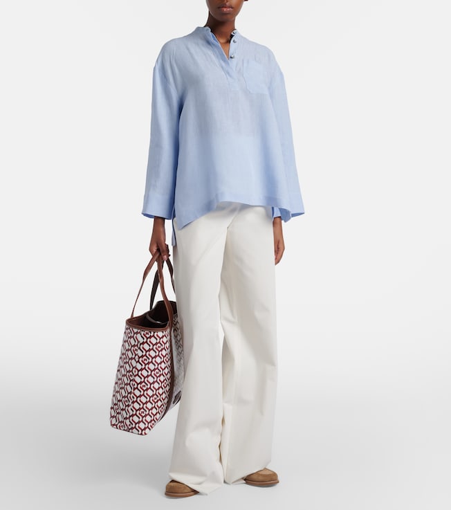 S Max Mara Cantico linen blouse