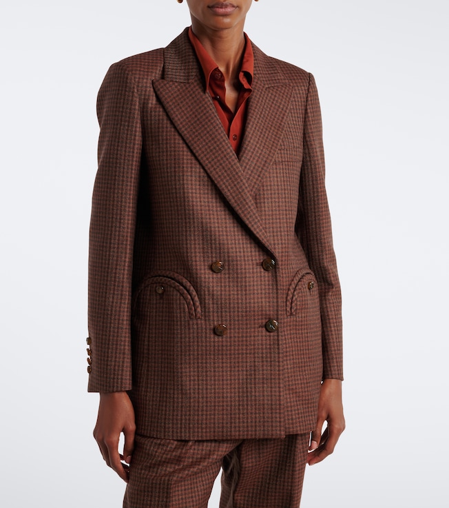 Blazé Milano Blazé Milano Everyday checked virgin wool blazer