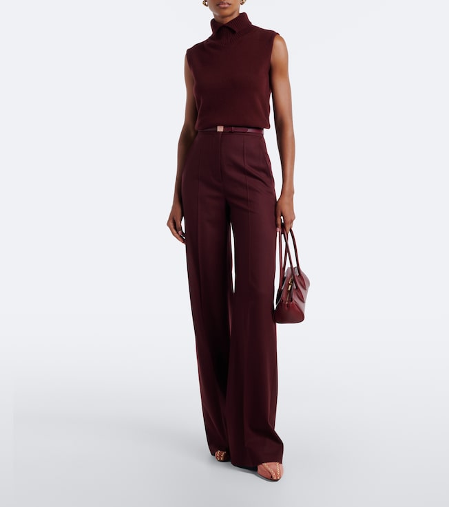 Max Mara Wool-blend wide-leg pants