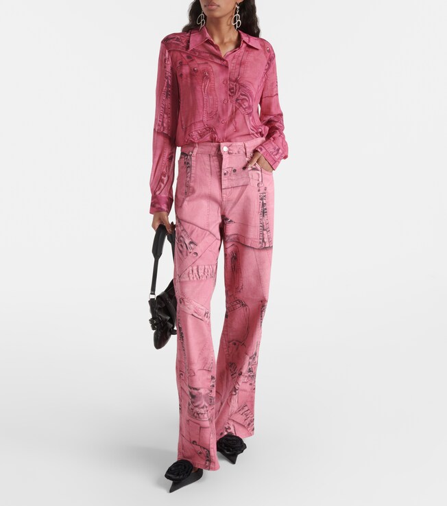 Blumarine Wide-leg jeans