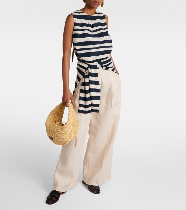 S Max Mara Haway striped cotton top