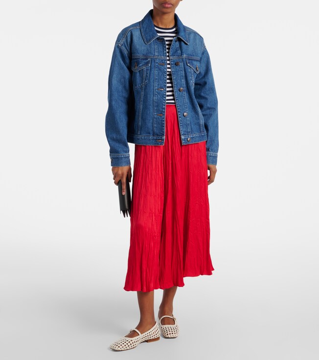 Polo Ralph Lauren Mid-rise midi skirt