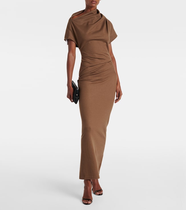 Entire Studios Draped wool maxi dress