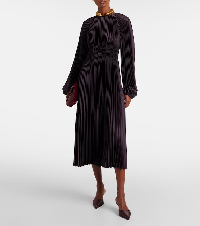 JOSEPH Ortiz pleated midi dress