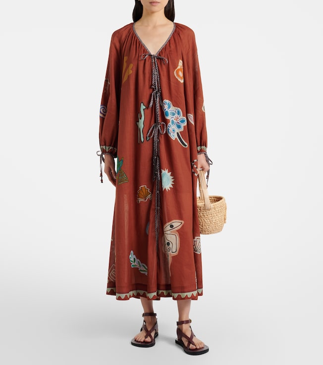 Alémais x LRNCE Laurence ramie and cotton maxi dress