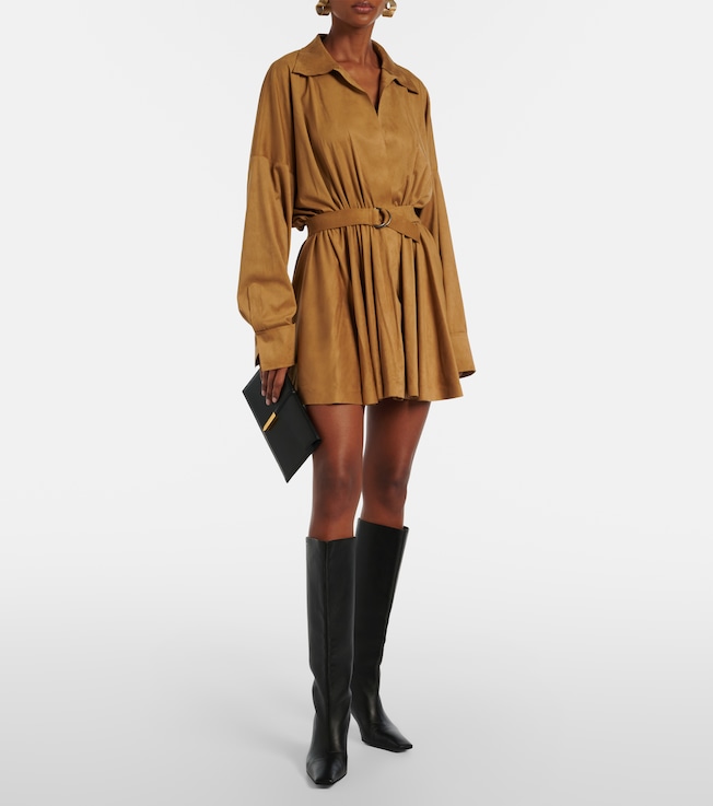 Norma Kamali Belted shirt dress