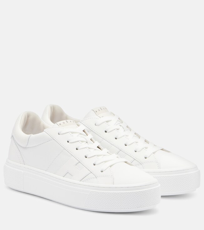 Hogan H705 Allacciato H leather platform sneakers
