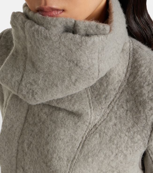 Rick Owens Rick Owens Asymmetric alpaca and wool-blend jacket