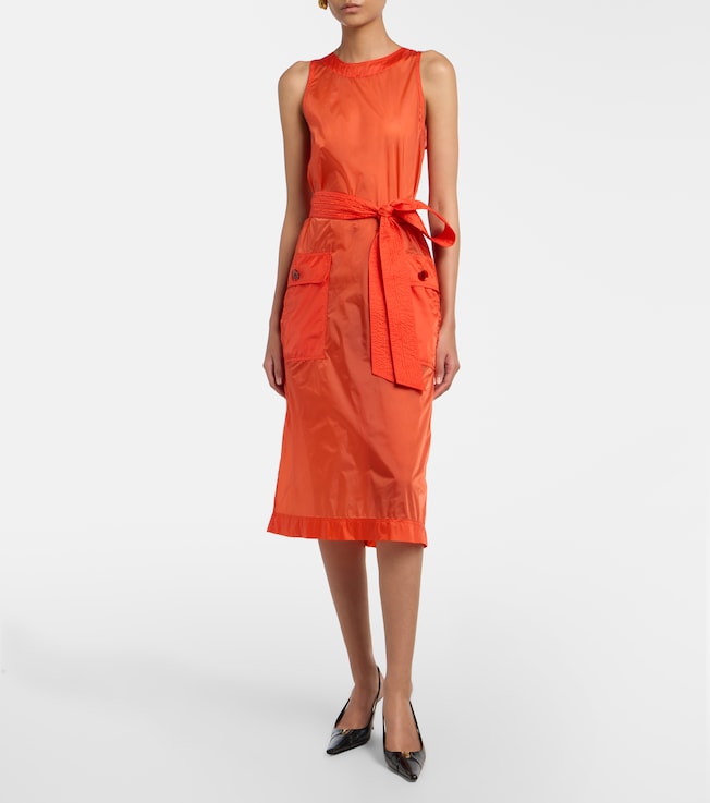 Saint Laurent Belted midi dress