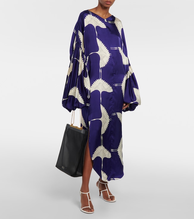 KHAITE Zelma printed maxi dress