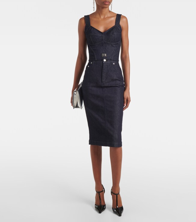 Dolce&Gabbana Denim bustier top