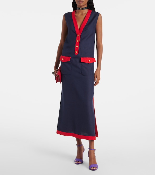 Valentino VLogo midi dress