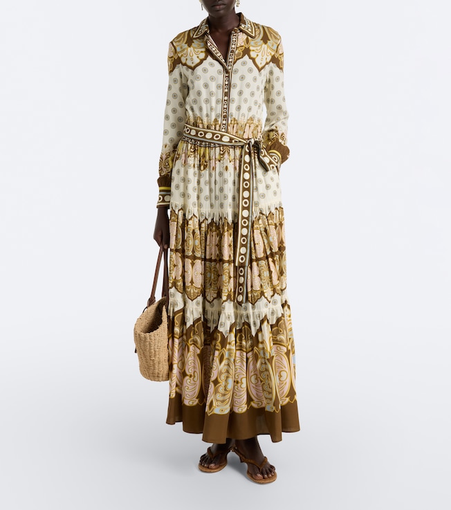 La DoubleJ Bellini printed voile shirt dress