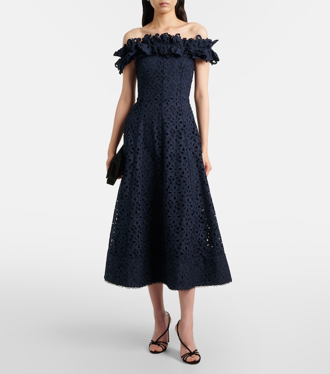 Rebecca Vallance Antalya broderie anglaise cocktail dress