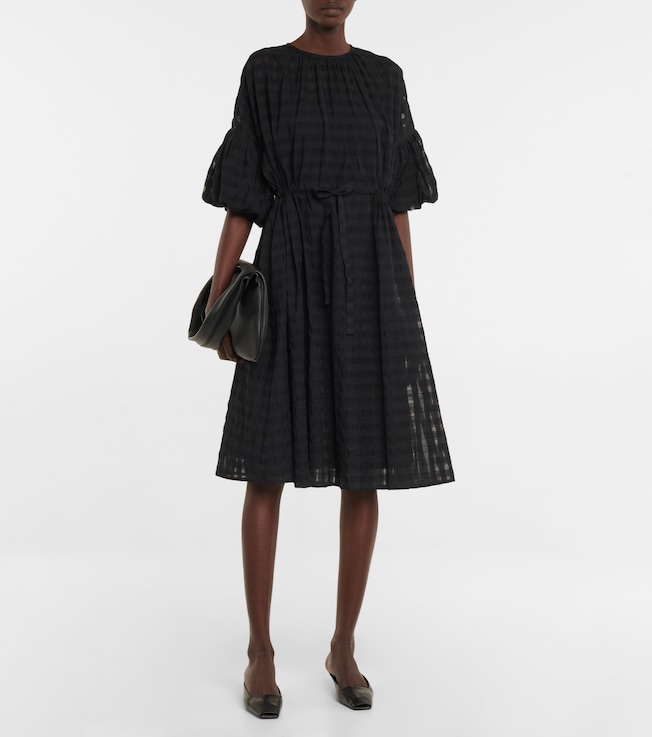 Deveaux New York Riley checked midi dress