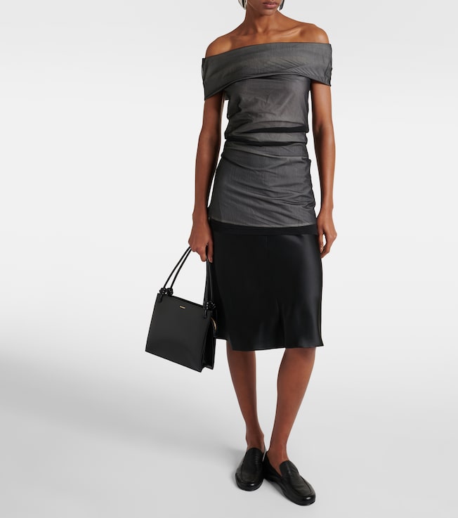 Proenza Schouler Allegra ruched off-shoulder top